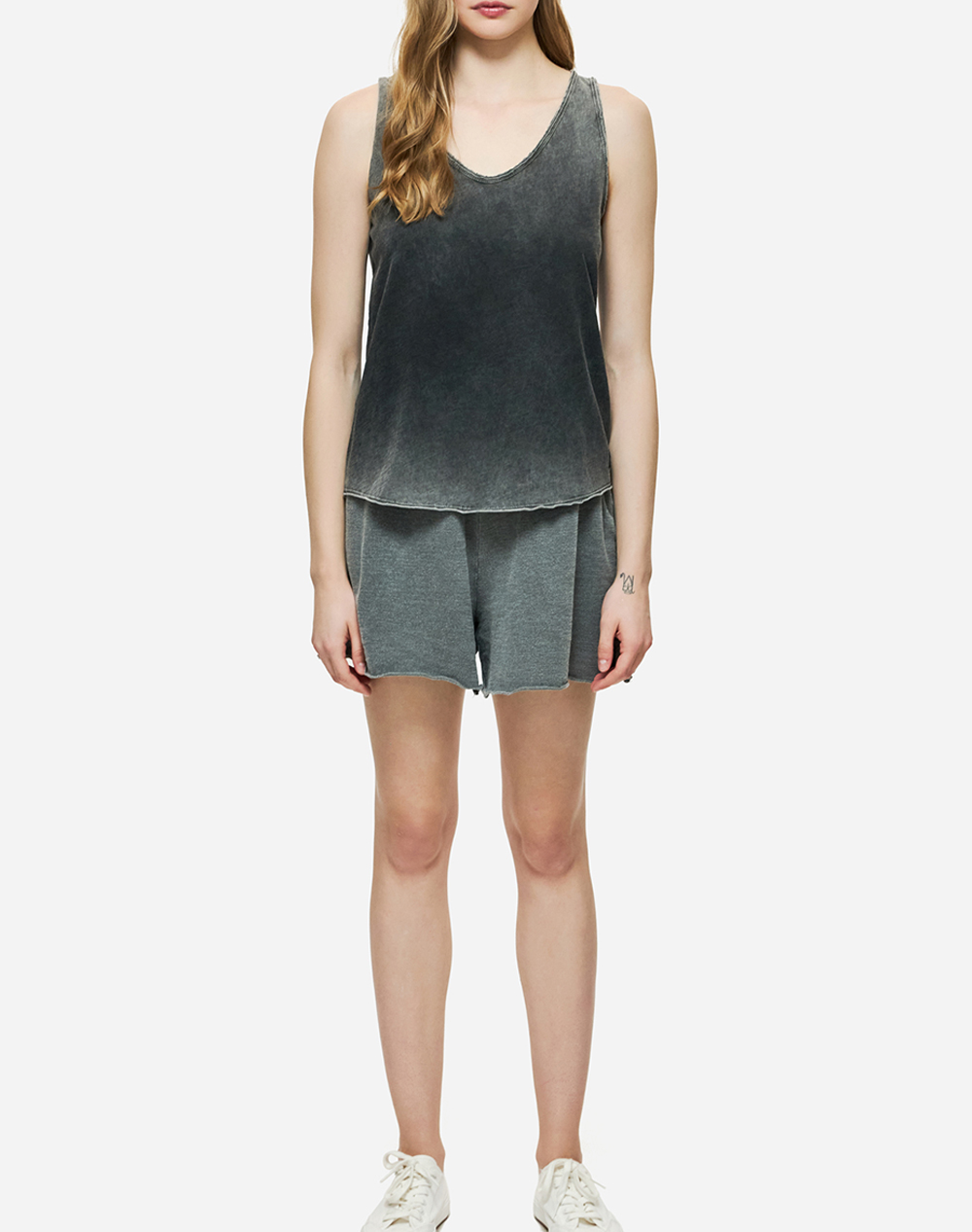 DIRTY LAUNDRY RAW CUT SWEATBERMUDA DLWSB000038-VINTAGE GREY DarkGray φωτογραφία