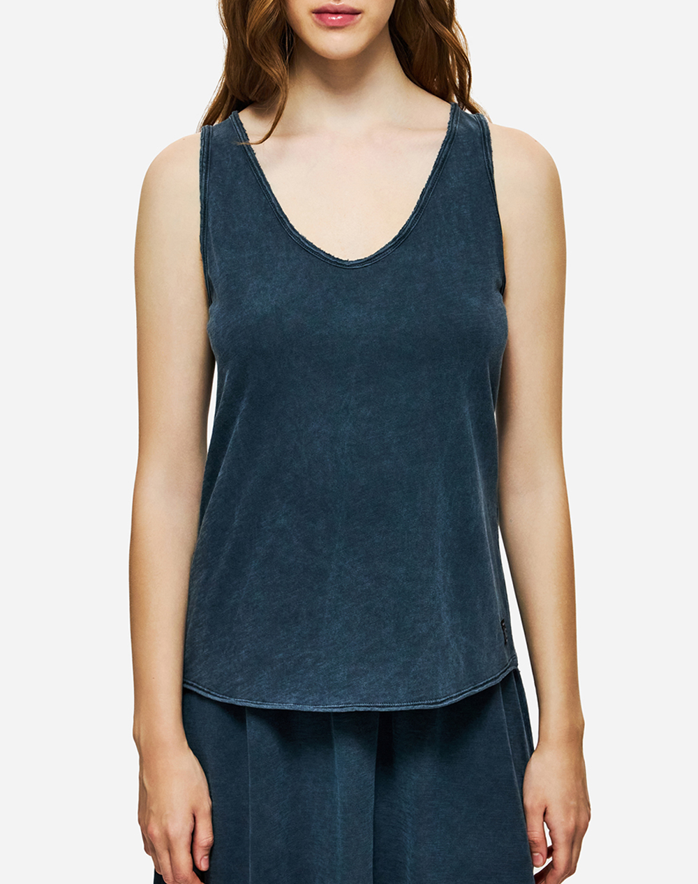 DIRTY LAUNDRY Tank Top DLWT000126-VINTAGE BLUE DarkBlue