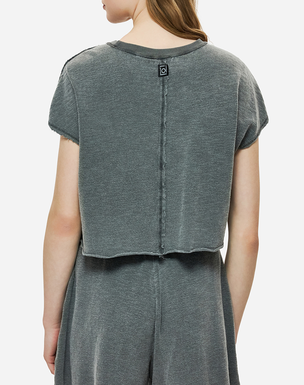 DIRTY LAUNDRY RELAXED RAW CUT T-SHIRT DLWT000148-VINTAGE GREY DarkGray φωτογραφία