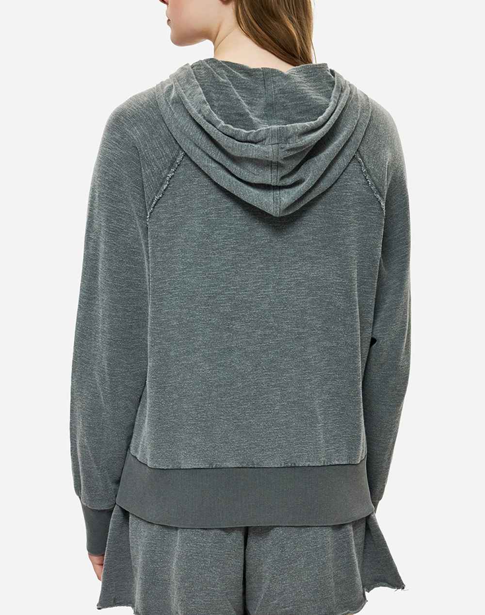 DIRTY LAUNDRY REGULAR RAGLAN FULLZIP DLWF000061-VINTAGE GREY DarkGray φωτογραφία