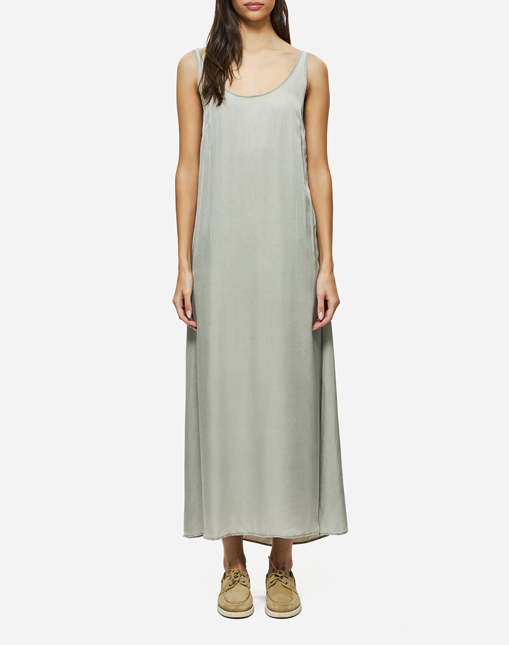 DIRTY LAUNDRY DIRTY LAUNDRY MAXI SLIP DRESS DLWD000081-VINTAGE GREIGE Gray