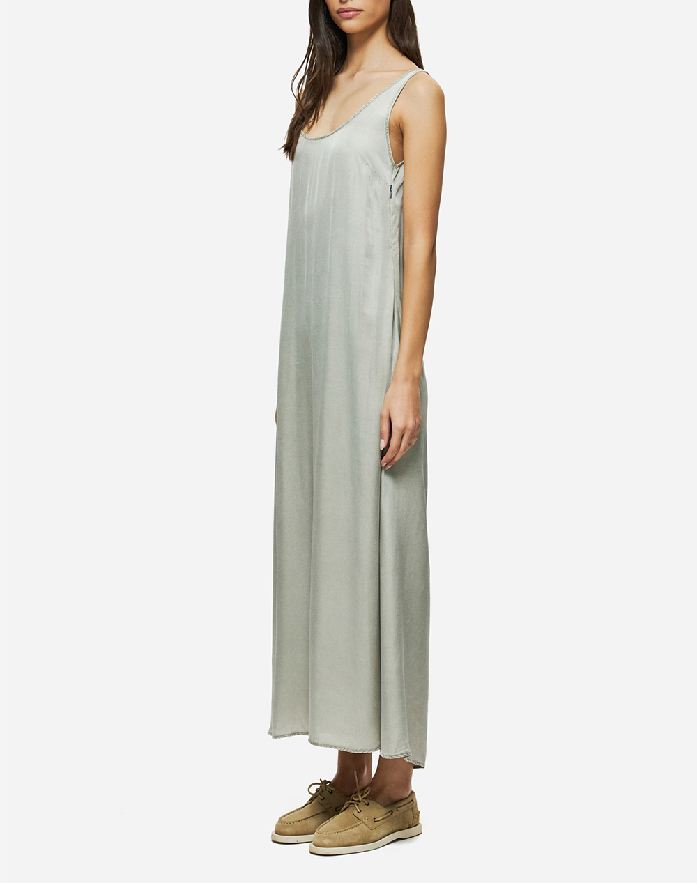 Dirty Laundry Maxi Slip Dress Dlwd000081-Vintage Greige Gray Γυναικεία ρούχα φορέματα Politikos Shop Πολιτικός