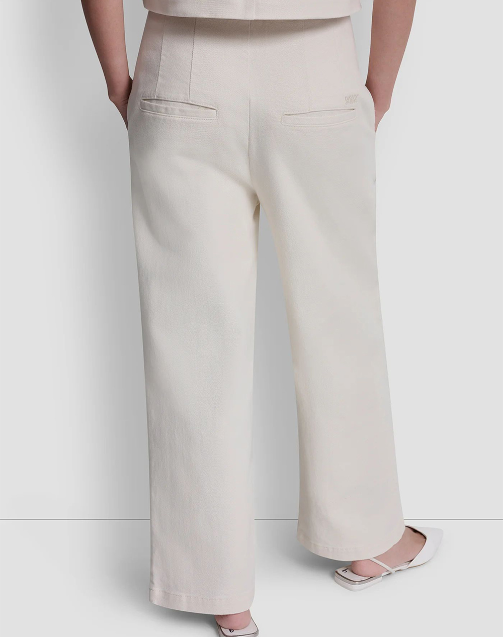 DKNY DKNY DJ6P3135 ΠΑΝΤΕΛΟΝΙ DKNY DJ6P3135-G0H Cream - 2