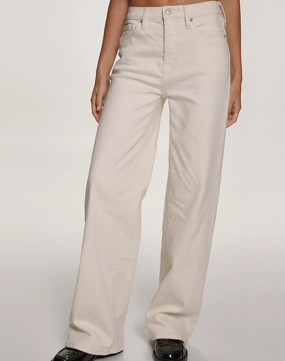 DKNY DJ5M4076 ΠΑΝΤΕΛΟΝΙ DENIM DKNY DJ5M4076-ECR Ecru