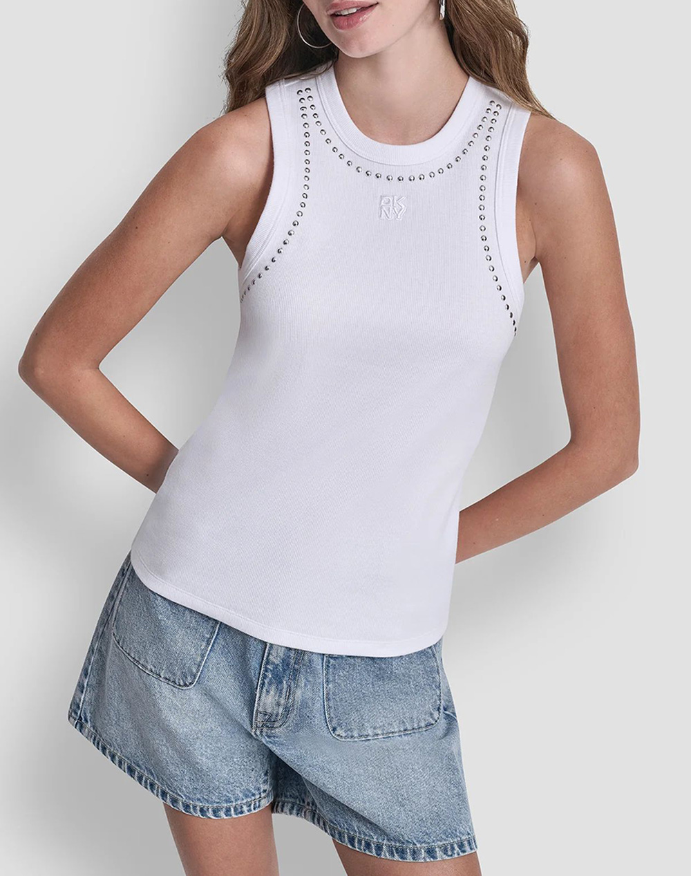 DKNY DJ5T1694 ΜΠΛΟΥΖΑ ΑΜΑΝΙΚΗ DKNY DJ5T1694-WHT White