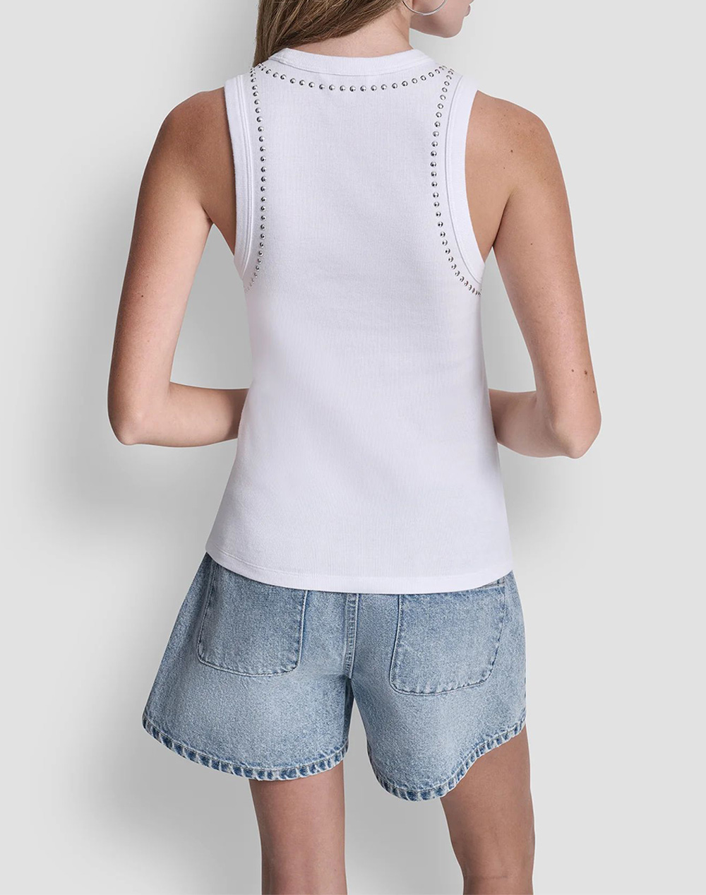 DKNY DKNY DJ5T1694 ΜΠΛΟΥΖΑ ΑΜΑΝΙΚΗ DKNY DJ5T1694-WHT White - 2