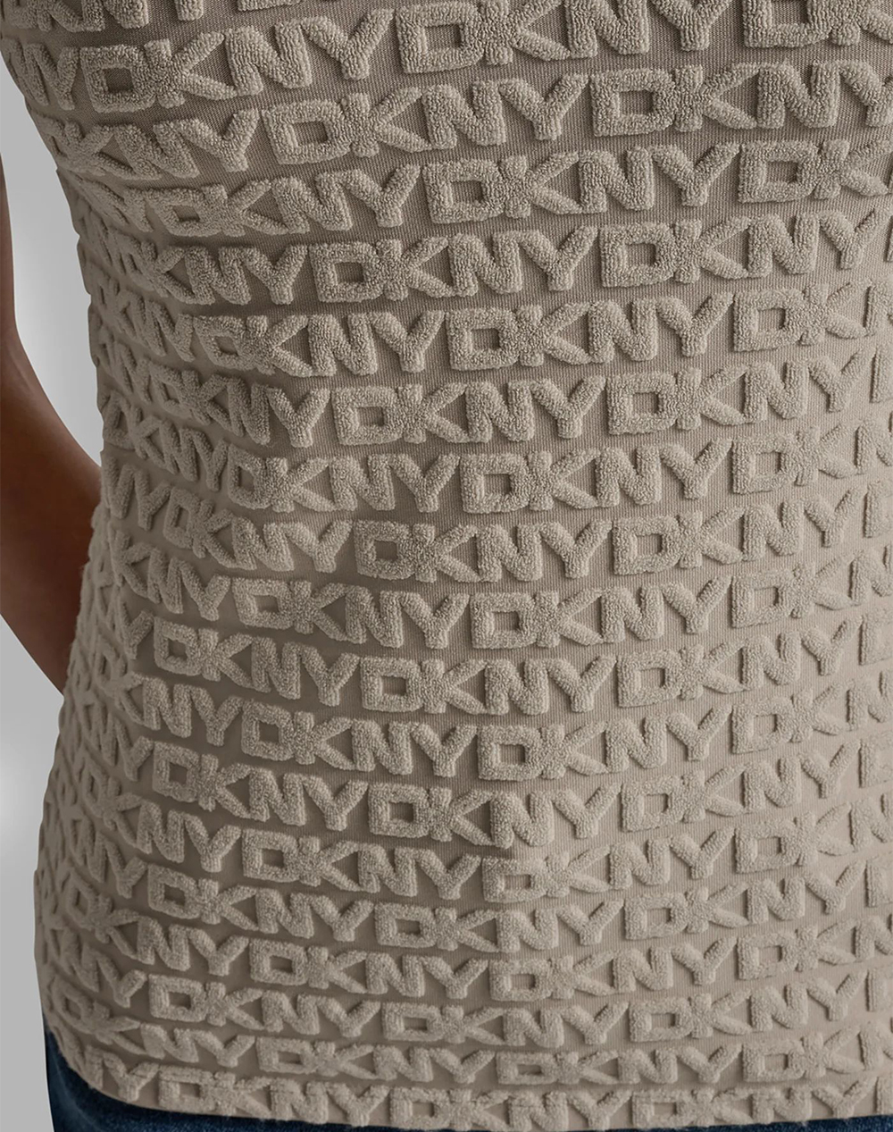 Dkny Dj5T1571 Μπλουζακι Κοντομανικο Dj5T1571-Pbl Biege Γυναικεία ρούχα μπλούζες Τ-Shirt Politikos Shop Πολιτικός