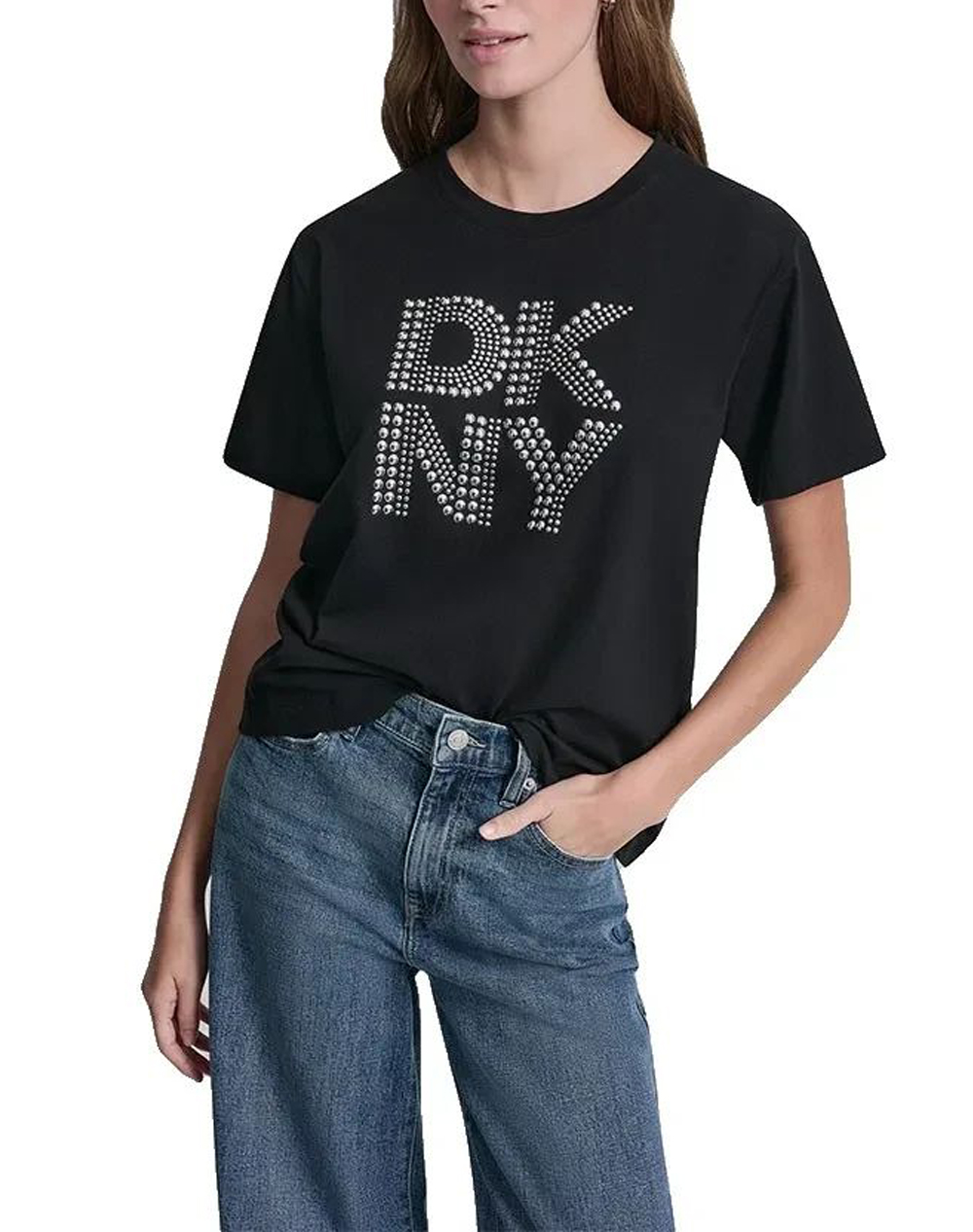 DKNY DKNY DJ6T1741 LOGO ΜΠΛΟΥΖΑΚΙ ΚΟΝΤΟΜΑΝΙΚΟ DKNY DJ6T1741-BSV Black