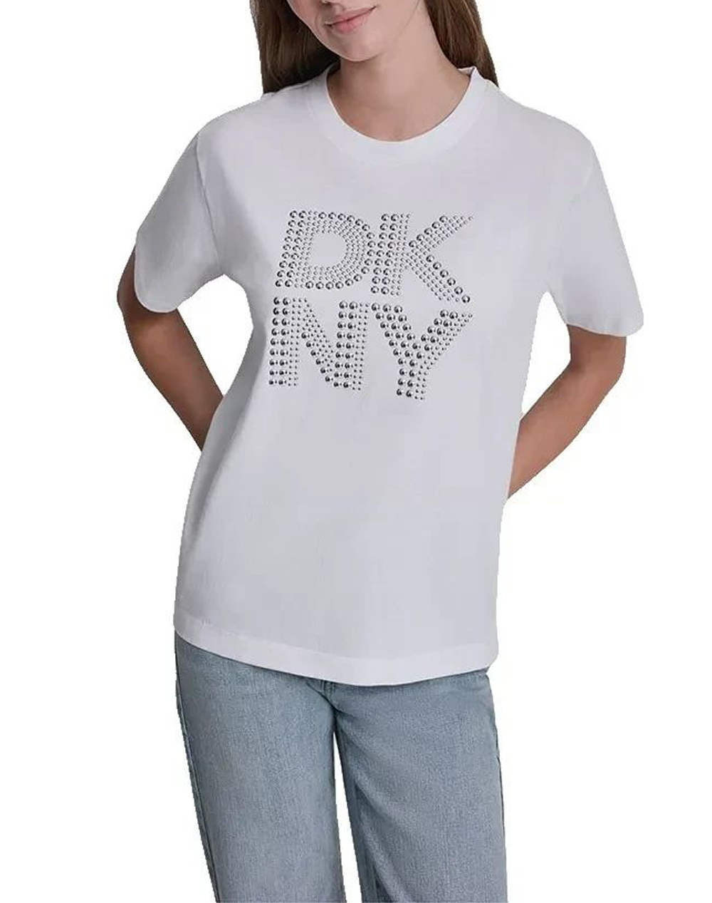 DKNY DKNY DJ6T1741 LOGO ΜΠΛΟΥΖΑΚΙ ΚΟΝΤΟΜΑΝΙΚΟ DKNY DJ6T1741-WTL White