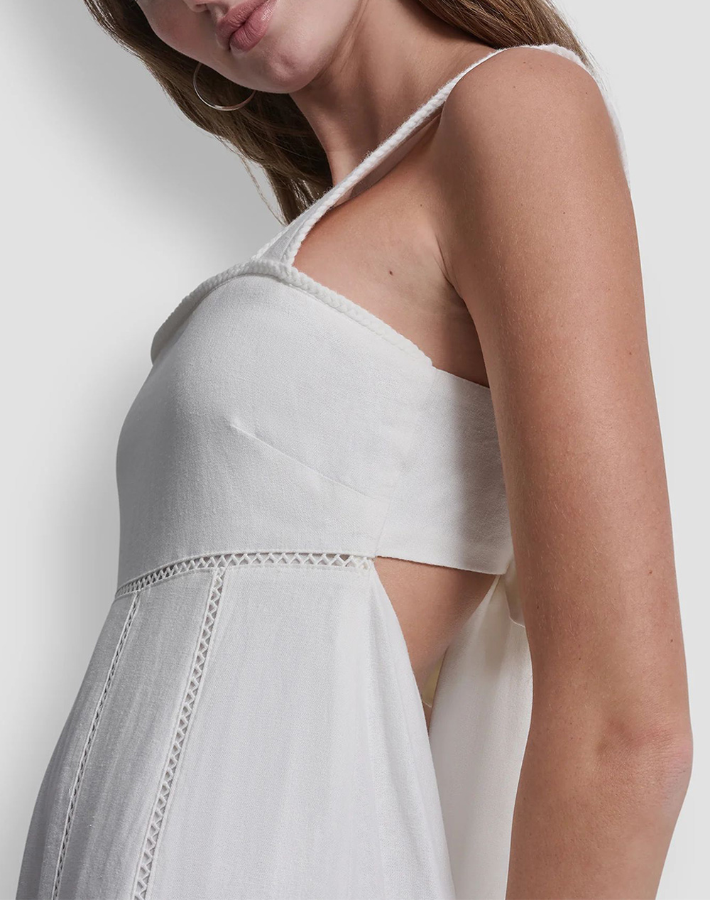 Dkny Dj6D9174 Φόρεμα Αμανικο Dj6D9174-Ivy Offwhite Γυναικεία ρούχα φορέματα Politikos Shop Πολιτικός