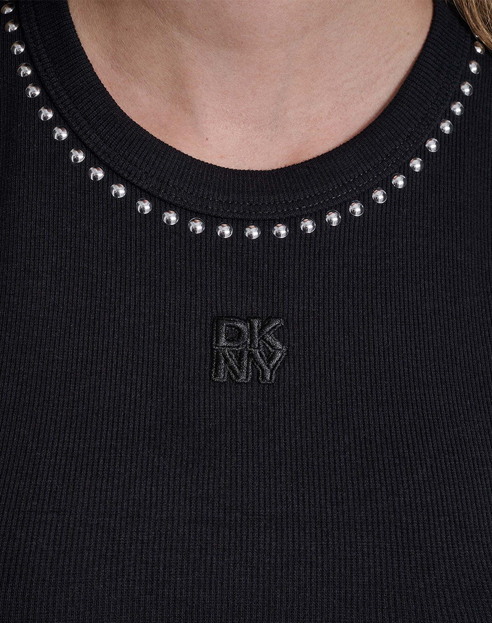 Dkny Dj6D9189 Φόρεμα Αμανικο Dj6D9189-Blk Black Γυναικεία ρούχα φορέματα Politikos Shop Πολιτικός
