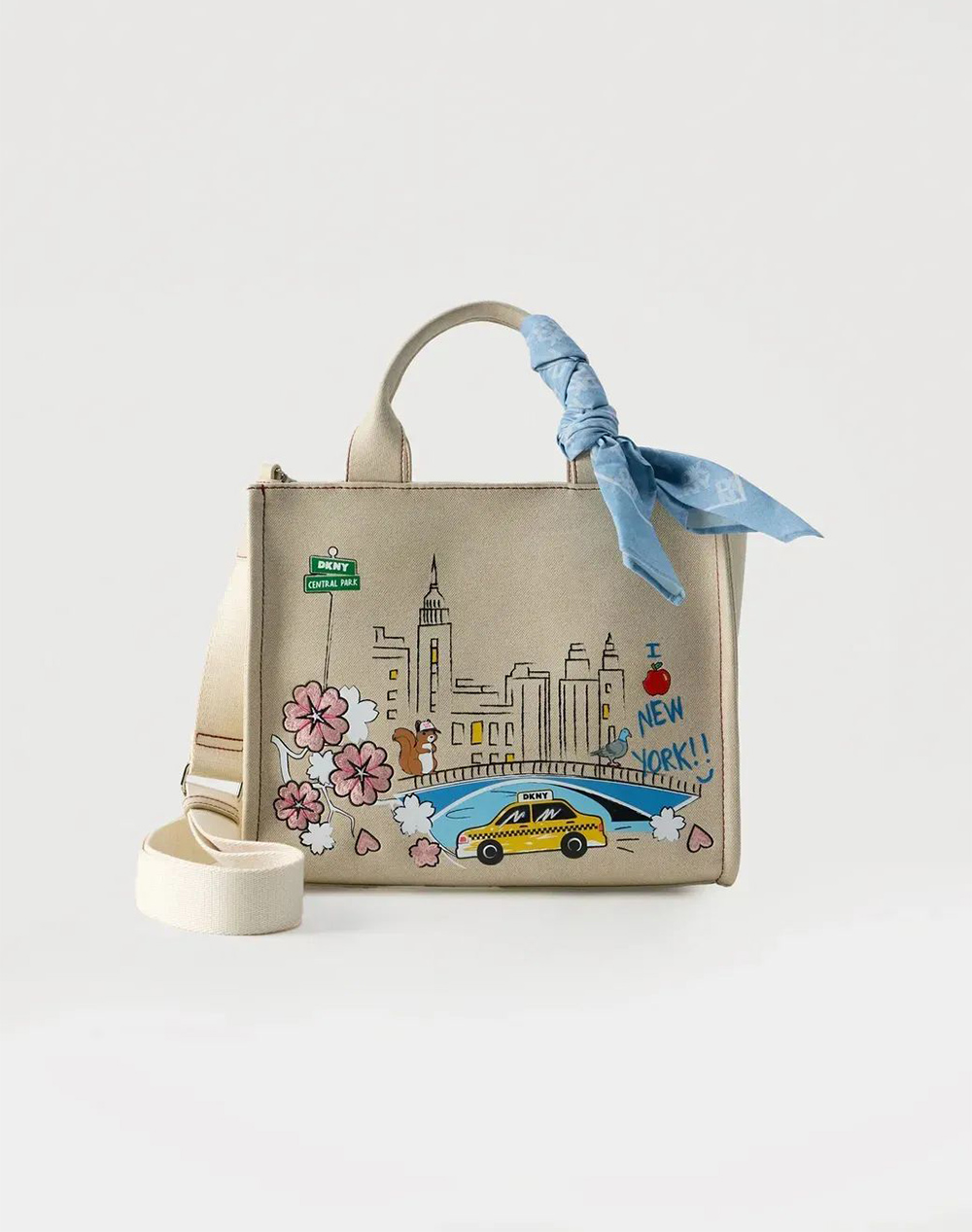 DKNY R61AZR57 HADLEE TOTE HANDBAG DKNY R61AZR57-L4M Biege