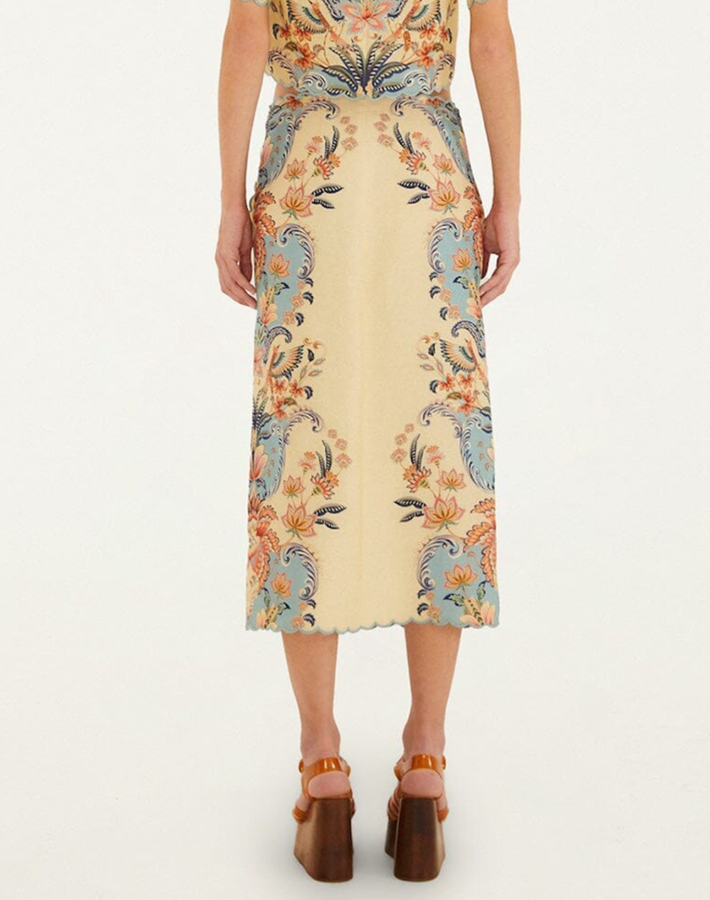 FARM RIO FARM RIO BOHO BEAUTY BUTTER MIDI SKIRT-BOHO BEAUTY BUTTER 348847-26016 Biege - 2