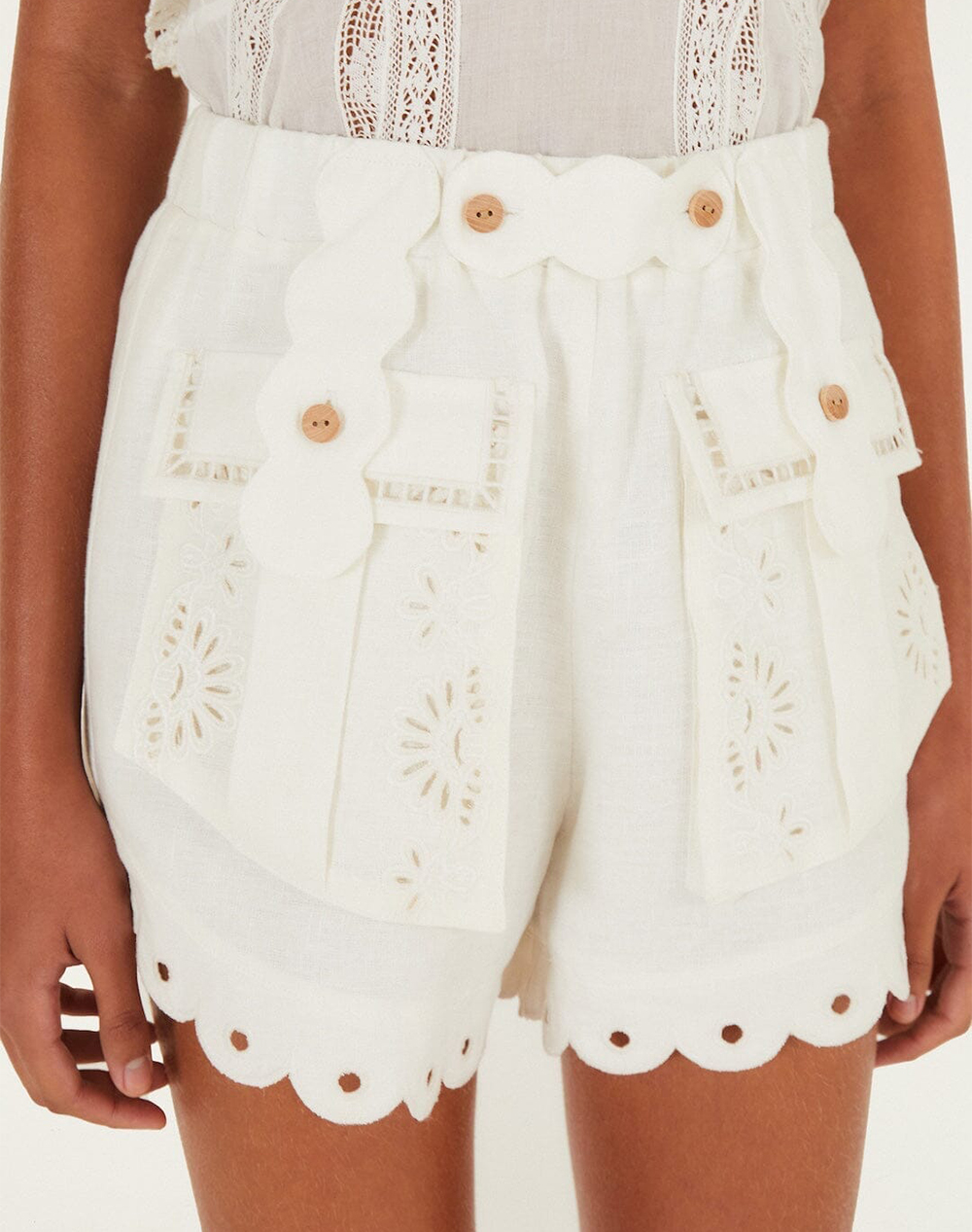 FARM RIO FARM RIO ARTISANAL SHORT OFF-WHITE-OFF-WHITE 349076-L0025 OffWhite