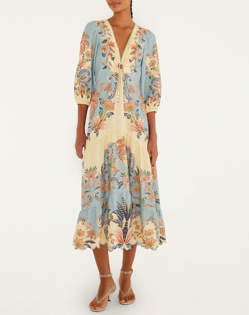 FARM RIO BOHO BEAUTY BUTTER MAXI DRESS-BOHO BEAUTY BUTTER 351310-26016 Multi