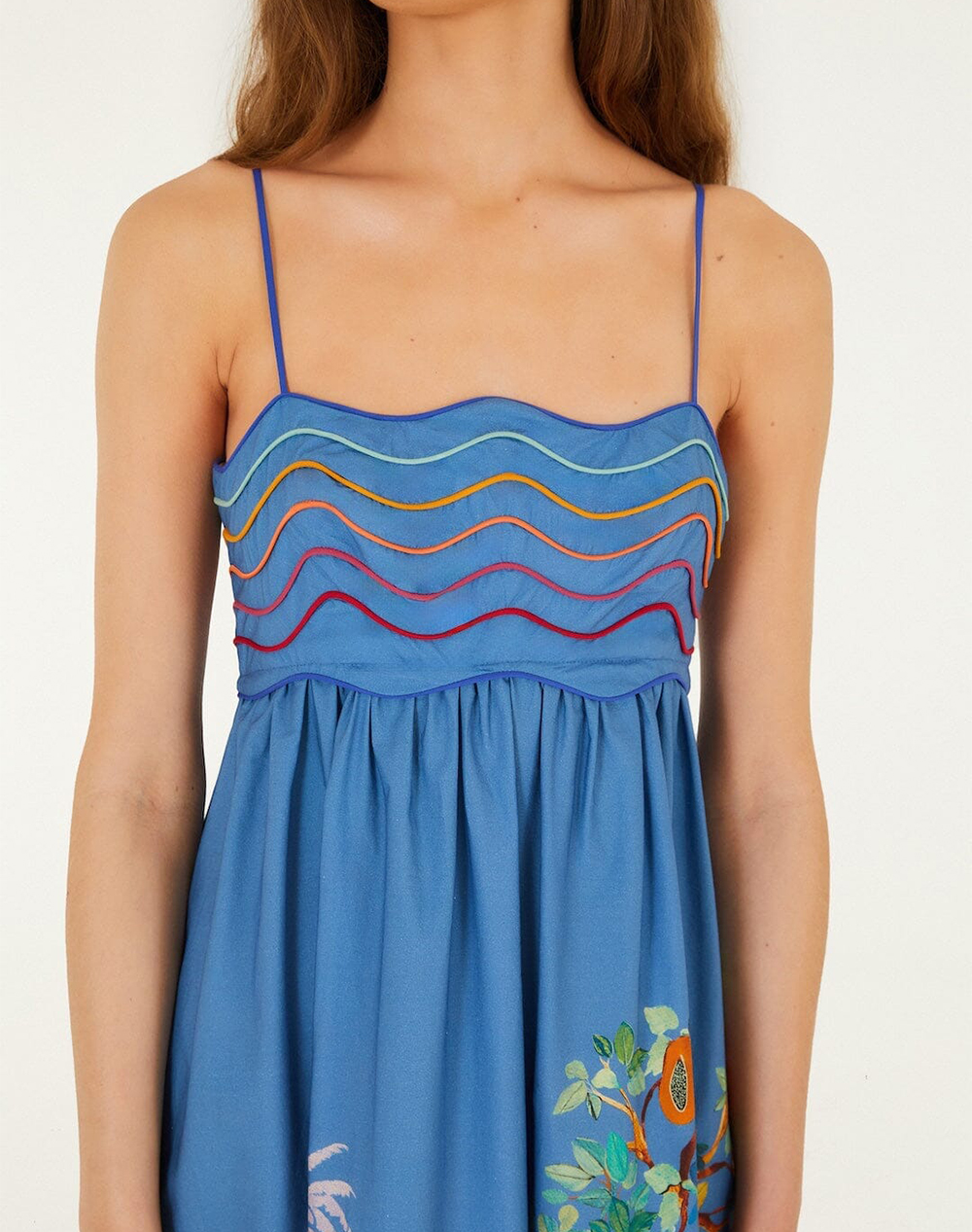 Farm Rio Dream Landscape Multicolor Sleeveless Maxi Dress-Dream 349147-26030-26030 Multi Γυναικεία ρούχα φορέματα Politikos Shop Πολιτικός