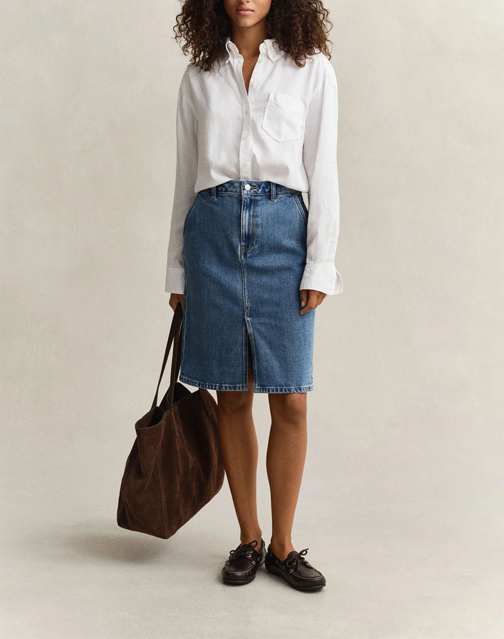 Gant Φούστα Denim Pencil Skirt 3Gw4400220-970 Denimblue Γυναικεία ρούχα φούστες Politikos Shop Πολιτικός