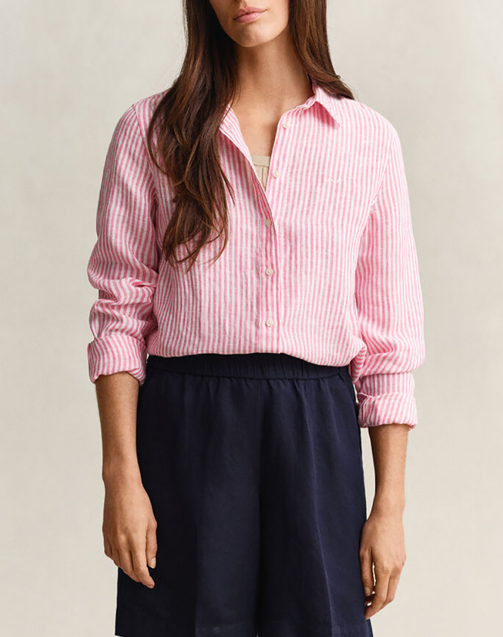 Πουκάμισα γυναικεία gant σε ροζ