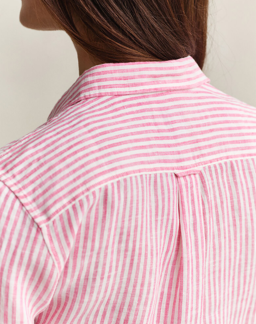 GANT GANT ΠΟΥΚΑΜΙΣΟ ΜΜ REG STRIPED LINEN LS SHIRT 3GW4300621-661 Pink - 3