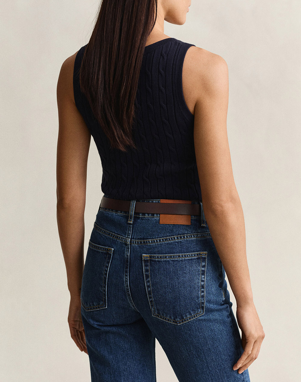 GANT GANT ΜΠΛΟΥΖΑ ΧΜ STRETCH COTTON CABLE TANK TOP 3GW4800107-433 DarkBlue - 2