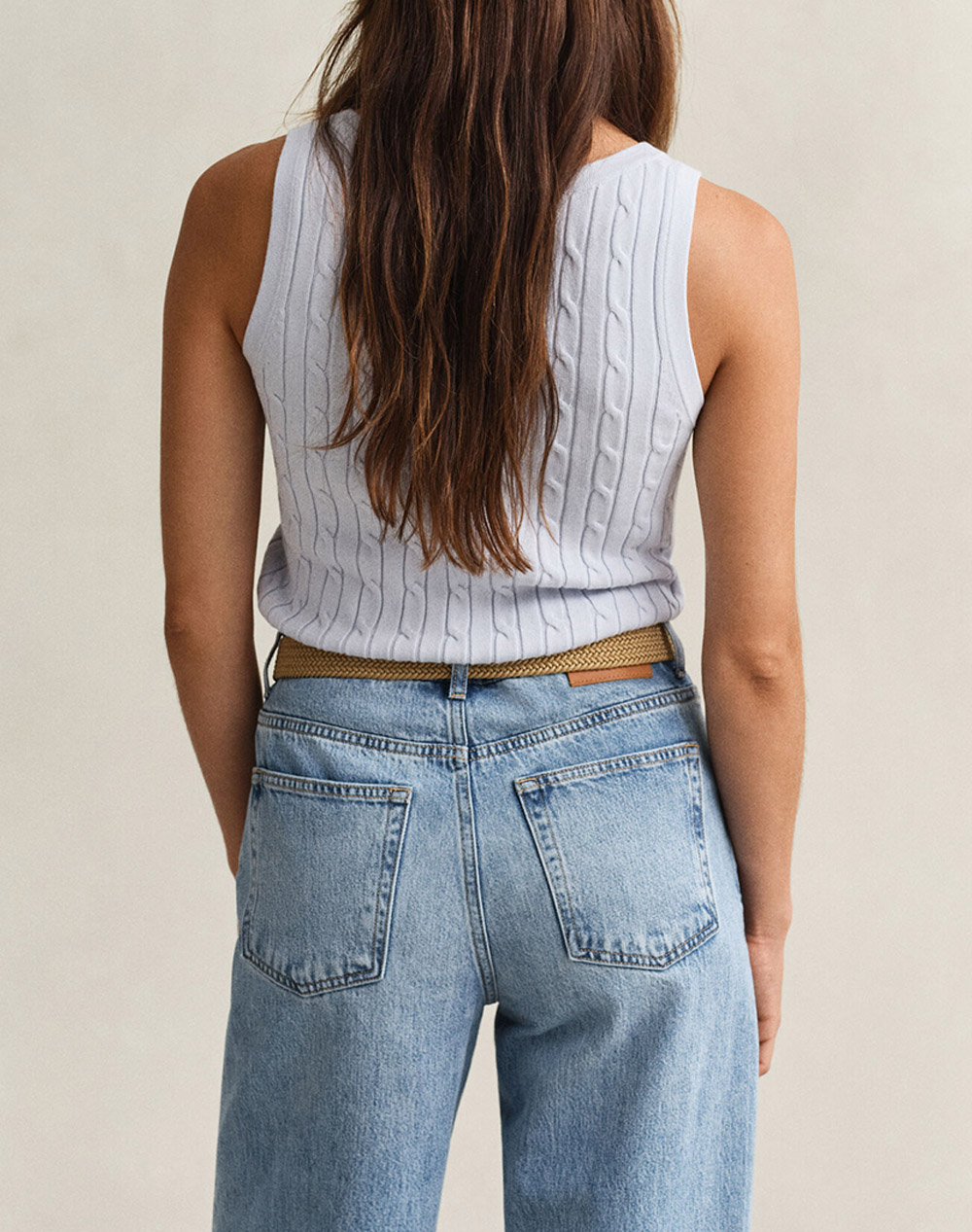 GANT GANT ΜΠΛΟΥΖΑ ΧΜ STRETCH COTTON CABLE TANK TOP 3GW4800107-455 SkyBlue - 2