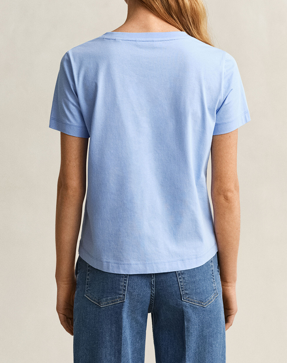 GANT GANT ΜΠΛΟΥΖΑ ΚΜ REG SHIELD SS V-NECK T-SHIRT 3GW4200750-424 Ciel - 2