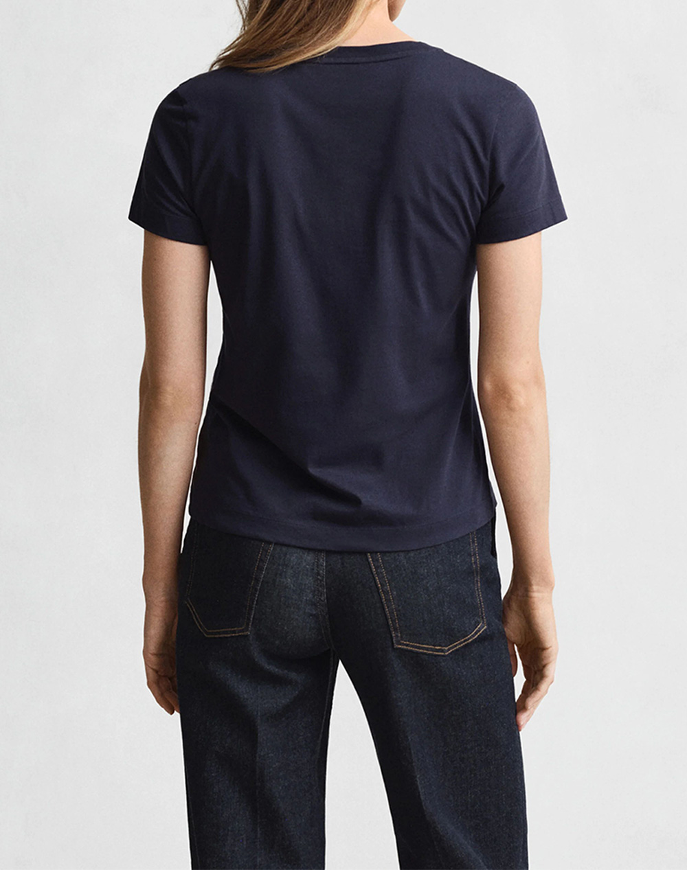 GANT GANT ΜΠΛΟΥΖΑ ΚΜ REG SHIELD SS V-NECK T-SHIRT 3GW4200750-433 DarkBlue - 2