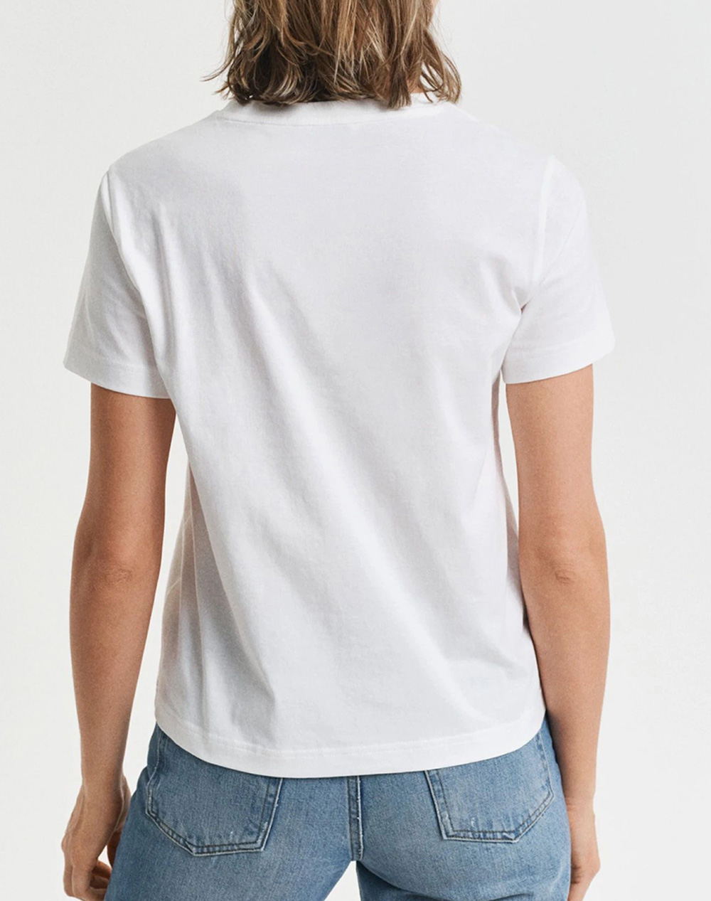 GANT GANT ΜΠΛΟΥΖΑ ΚΜ REG TONAL SHIELD SS T-SHIRT 3GW4202589-110 White - 2