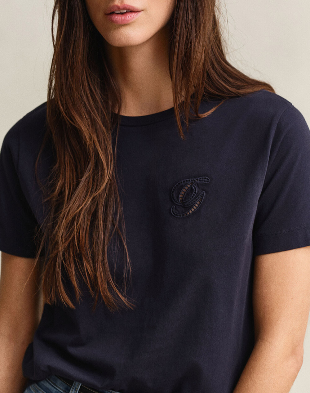 Gant Μπλούζα Κμ Reg Script Ss T-Shirt 3Gw4201450-433 Darkblue Γυναικεία ρούχα μπλούζες Τ-Shirt Politikos Shop Πολιτικός