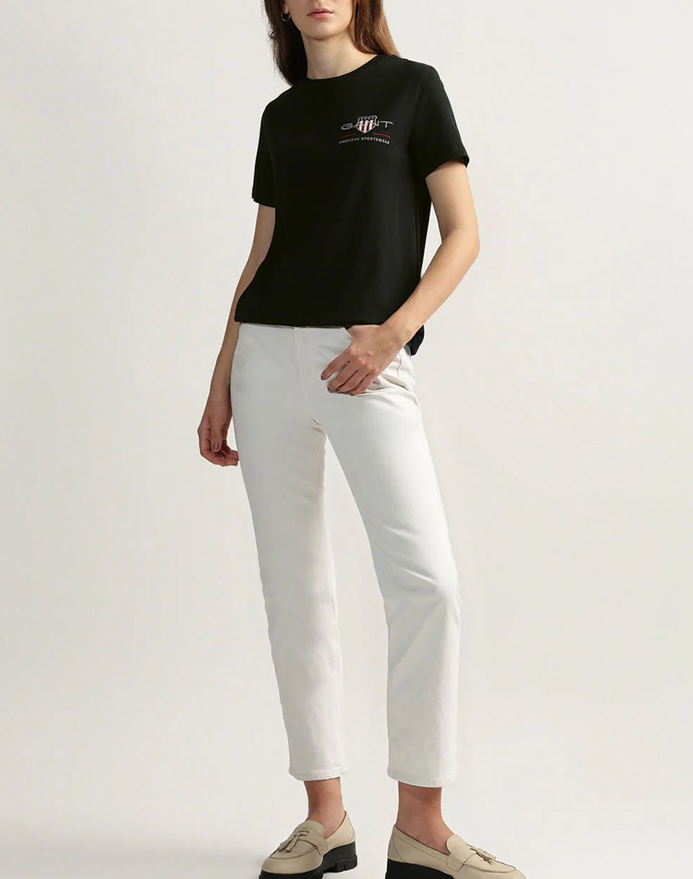 Gant Μπλούζα Κμ Reg Archive Shield Ss T-Shirt 3Gw4200277-5 Black Γυναικεία ρούχα μπλούζες Τ-Shirt Politikos Shop Πολιτικός