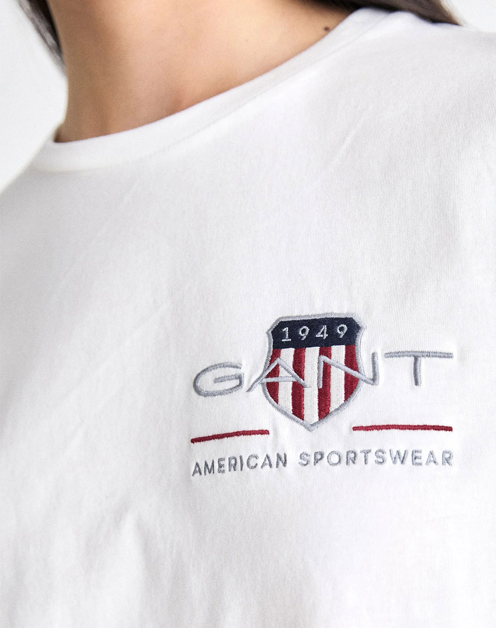 Gant Μπλούζα Κμ Reg Archive Shield Ss T-Shirt 3Gw4200277-110 White Γυναικεία ρούχα μπλούζες Τ-Shirt Politikos Shop Πολιτικός