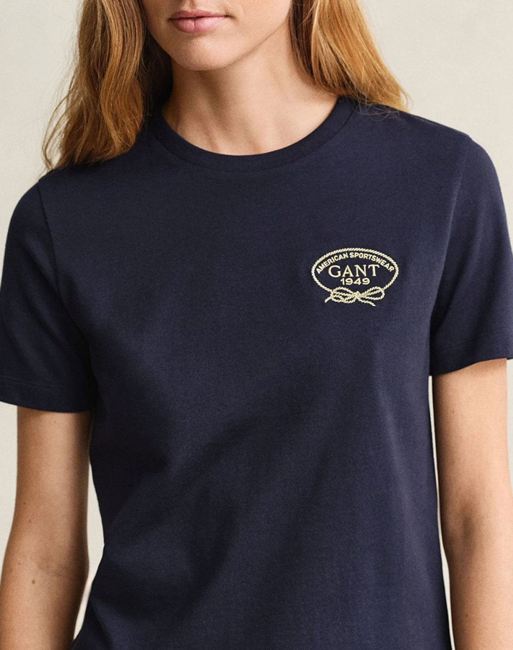 Gant Μπλούζα Κμ Rope Graphic Ss T-Shirt 3Gw4201443-433 Darkblue Γυναικεία ρούχα μπλούζες Τ-Shirt Politikos Shop Πολιτικός