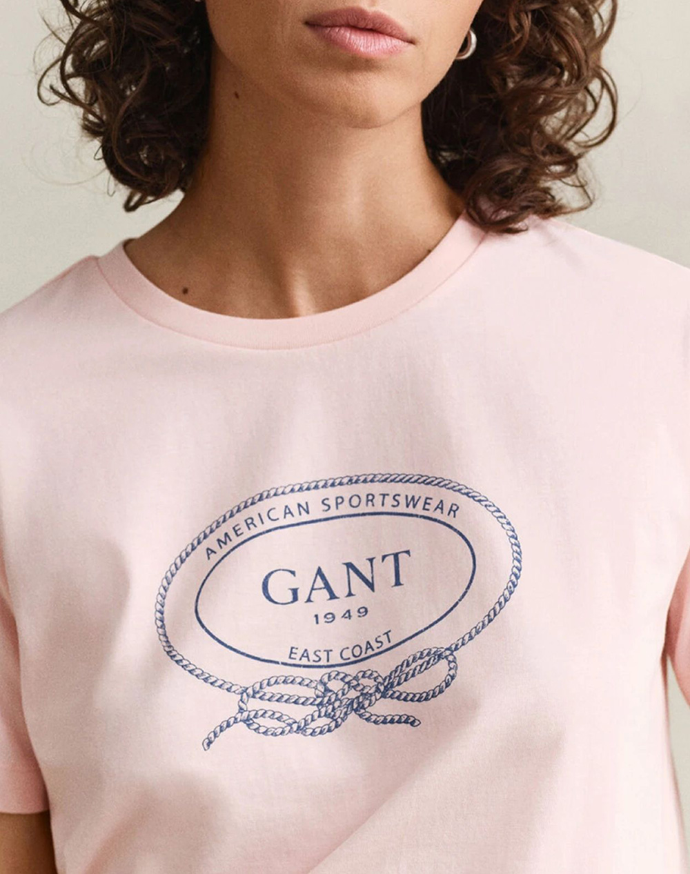 Gant Μπλούζα Κμ Graphic Print Ss T-Shirt 3Gw4201440-647 Lightpink Γυναικεία ρούχα μπλούζες Τ-Shirt Politikos Shop Πολιτικός