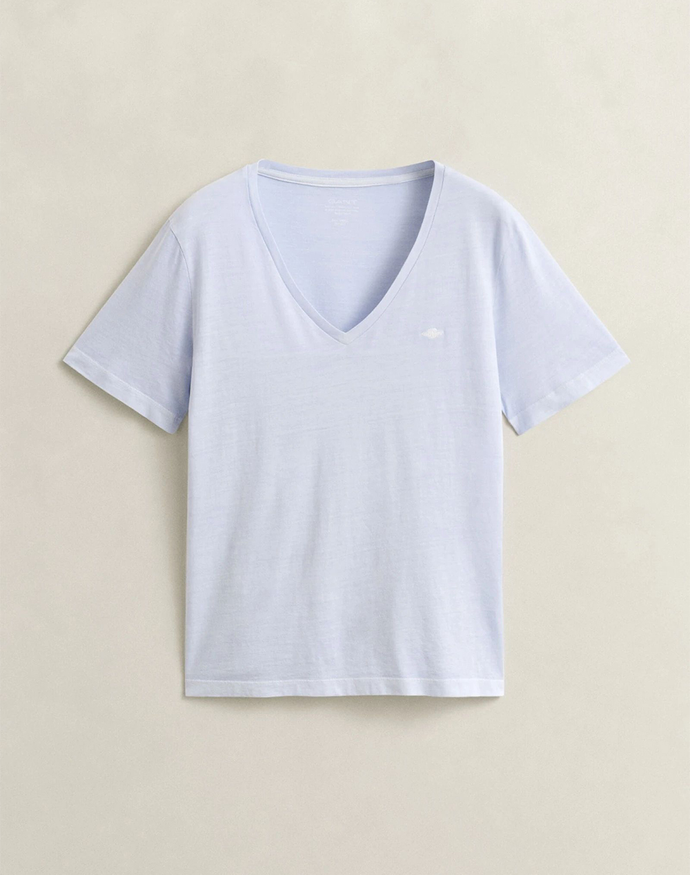 Gant Μπλούζα Κμ Reg Washed Shield V-Neck T-Shirt 3Gw4201449-455 Lightblue Γυναικεία ρούχα μπλούζες Τ-Shirt Politikos Shop Πολιτικός