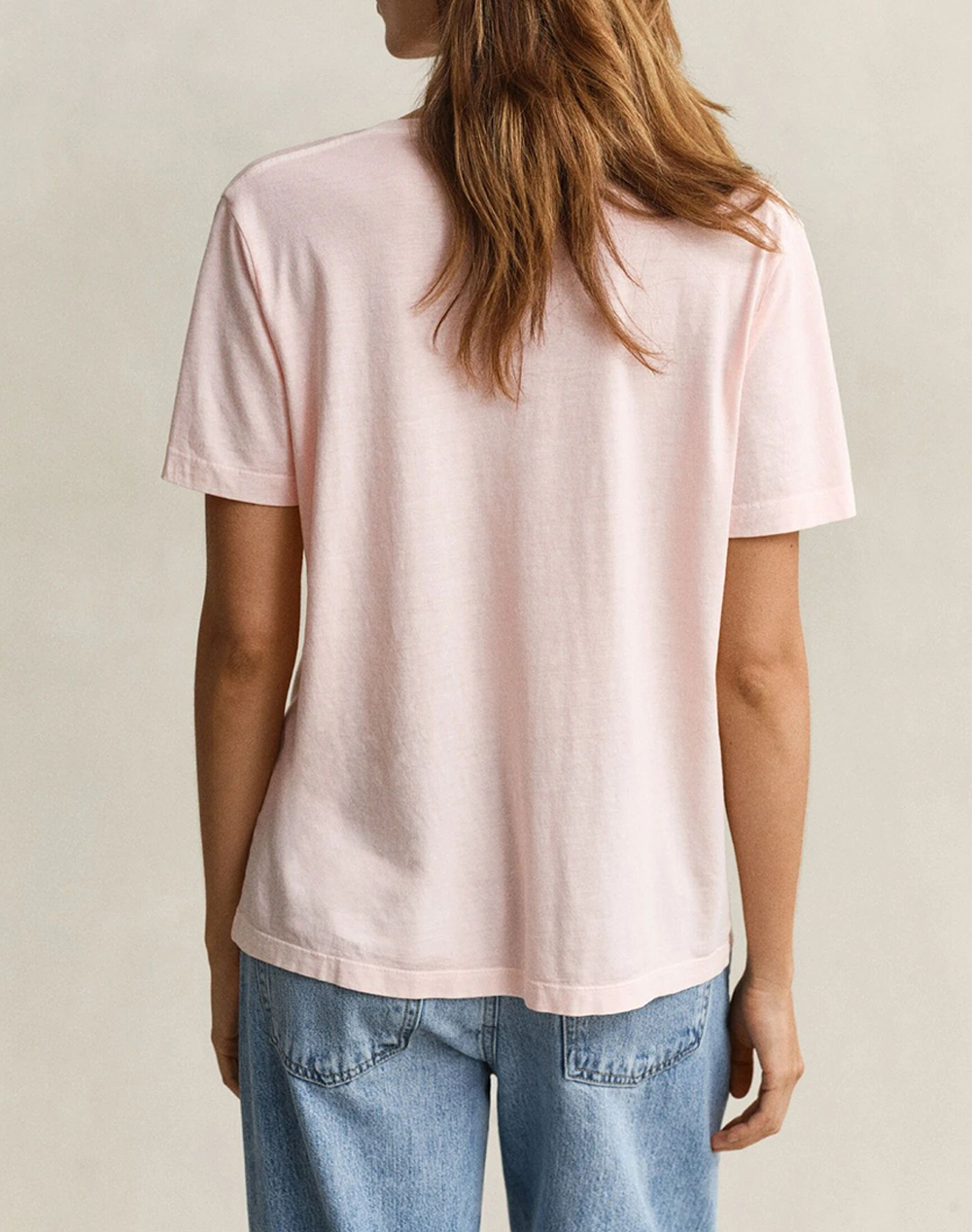 GANT ΜΠΛΟΥΖΑ ΚΜ REG WASHED SHIELD V-NECK T-SHIRT 3GW4201449-647 LightPink