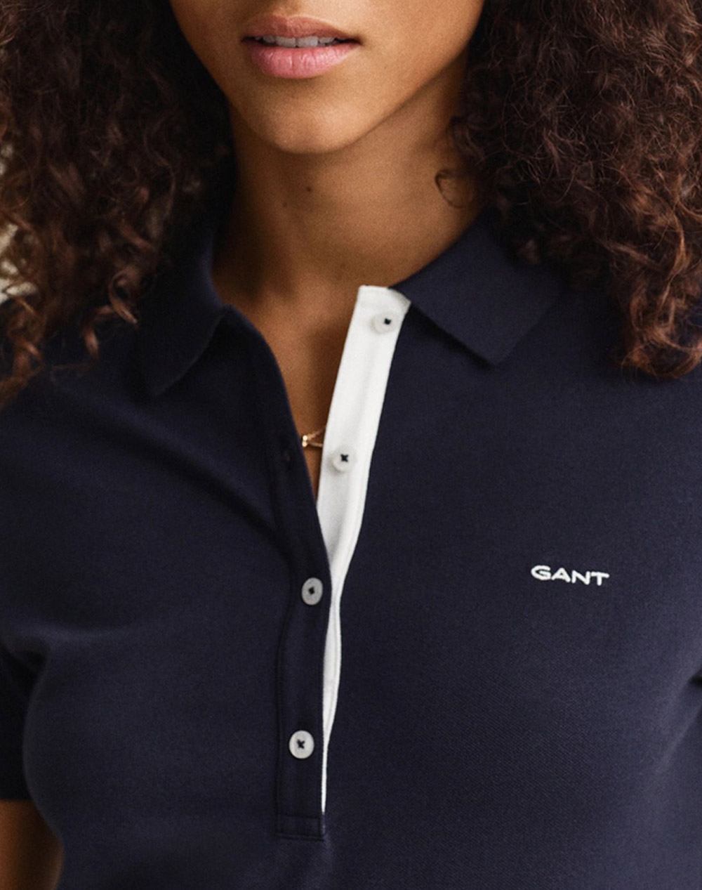 Gant Μπλούζα Κμ Slim Contrast Color Ss Pique Polo 3Gw4201474-433 Darkblue Γυναικεία ρούχα μπλούζες Politikos Shop Πολιτικός