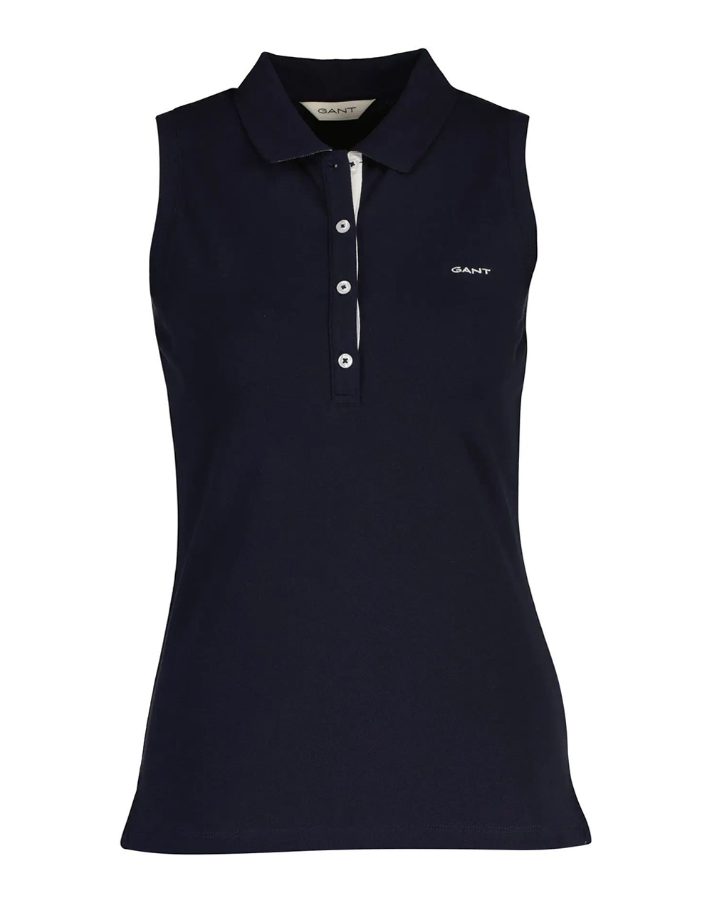 GANT ΜΠΛΟΥΖΑ ΧΜ CONTRAST SLEEVELESS PIQUE POLO 3GW4201475-433 DarkBlue