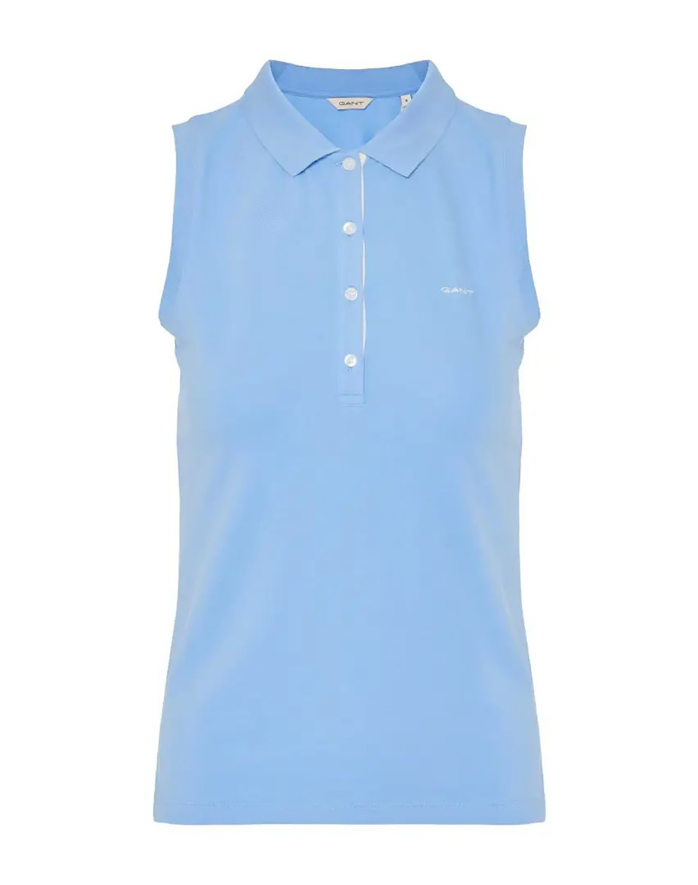 GANT ΜΠΛΟΥΖΑ ΧΜ CONTRAST SLEEVELESS PIQUE POLO 3GW4201475-424 LightBlue