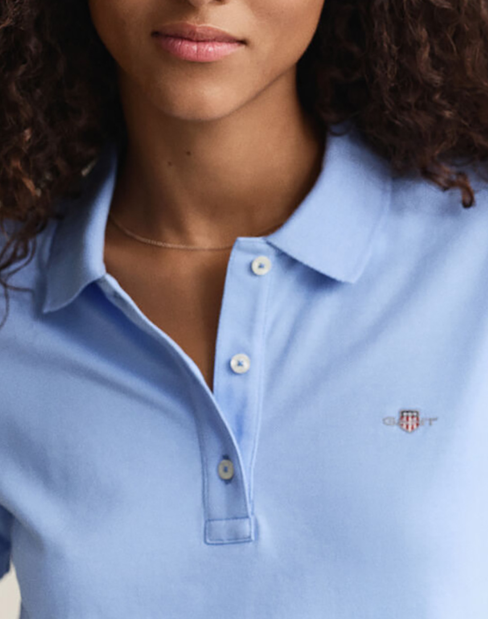 Gant Μπλούζα Κμ Reg Shield Ss Pique Polo 3Gw4201489-424 Skyblue Γυναικεία ρούχα μπλούζες Politikos Shop Πολιτικός