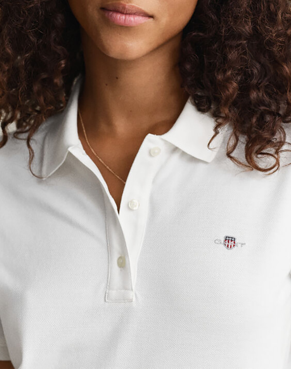 Gant Μπλούζα Κμ Reg Shield Ss Pique Polo 3Gw4201489-110 White Γυναικεία ρούχα μπλούζες Politikos Shop Πολιτικός