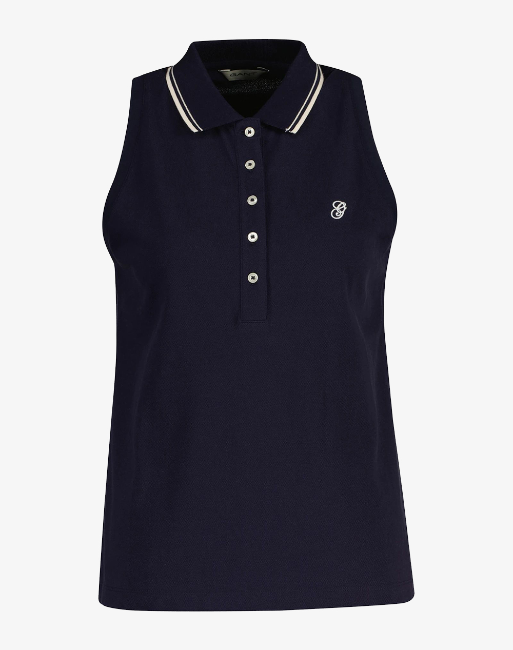 GANT ΜΠΛΟΥΖΑ ΧΜ REG SLEEVELESS PIQUE POLO 3GW4201497-433 DarkBlue