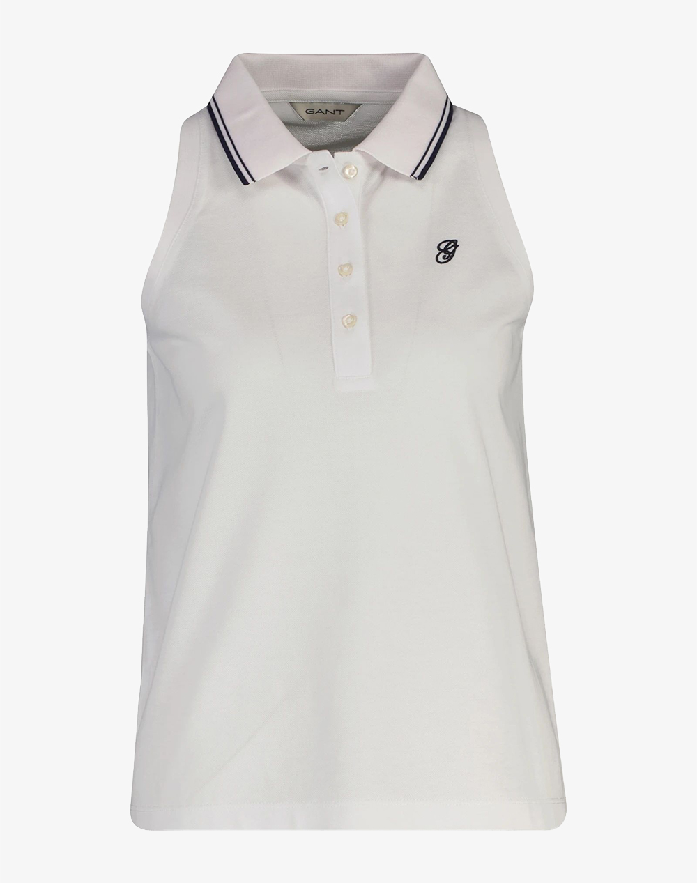 GANT ΜΠΛΟΥΖΑ ΧΜ REG SLEEVELESS PIQUE POLO 3GW4201497-110 White