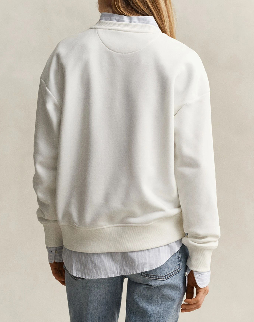 GANT GANT ΦΟΥΤΕΡ ΜΜ SHIELD C-NECK SWEAT 3GW4201414-113 OffWhite - 2