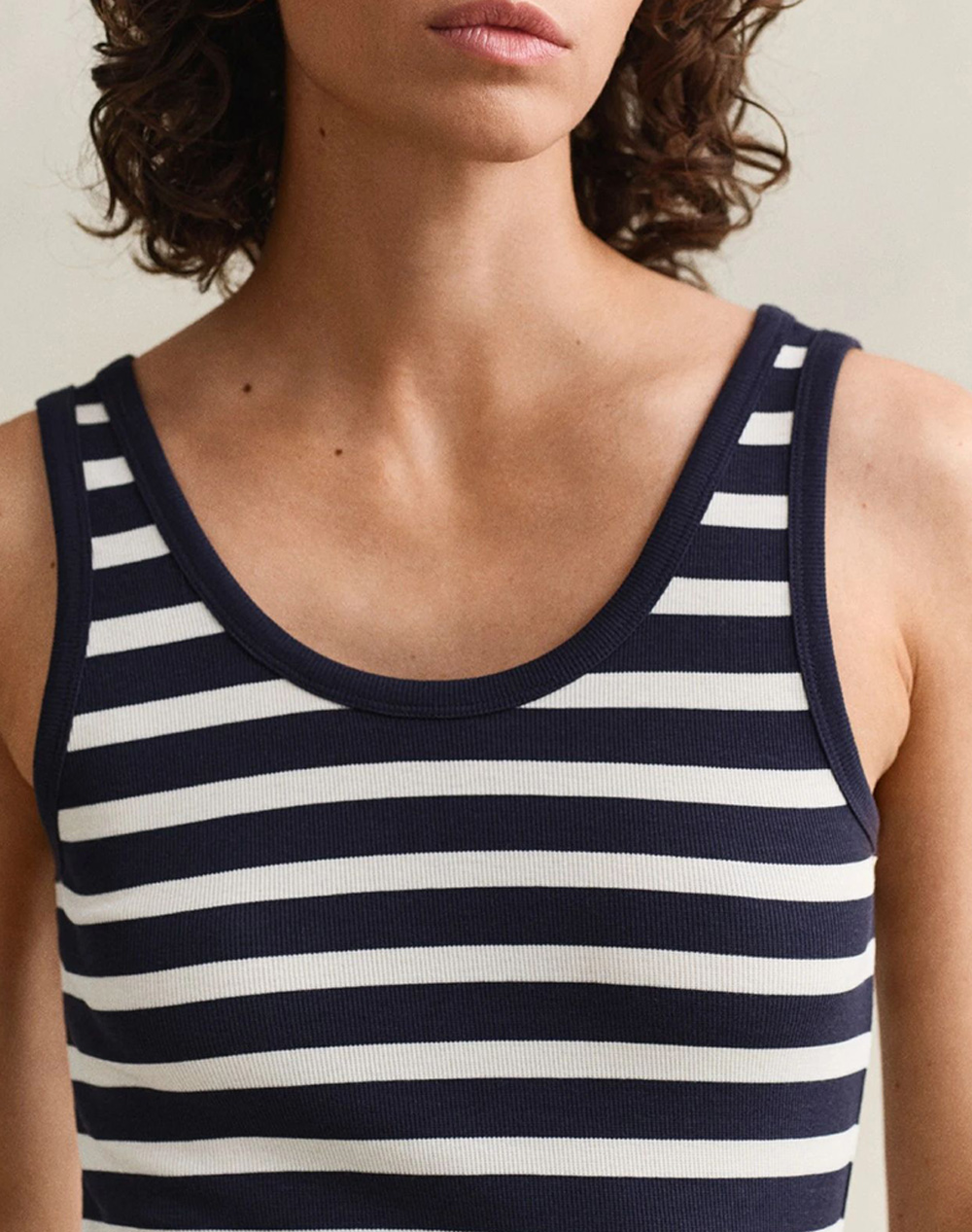 Gant Μπλούζα Χμ Striped Ribbed Tank Top 3Gw4201442-433 Darkblue Γυναικεία ρούχα μπλούζες Τοπ Κορμακια Politikos Shop Πολιτικός