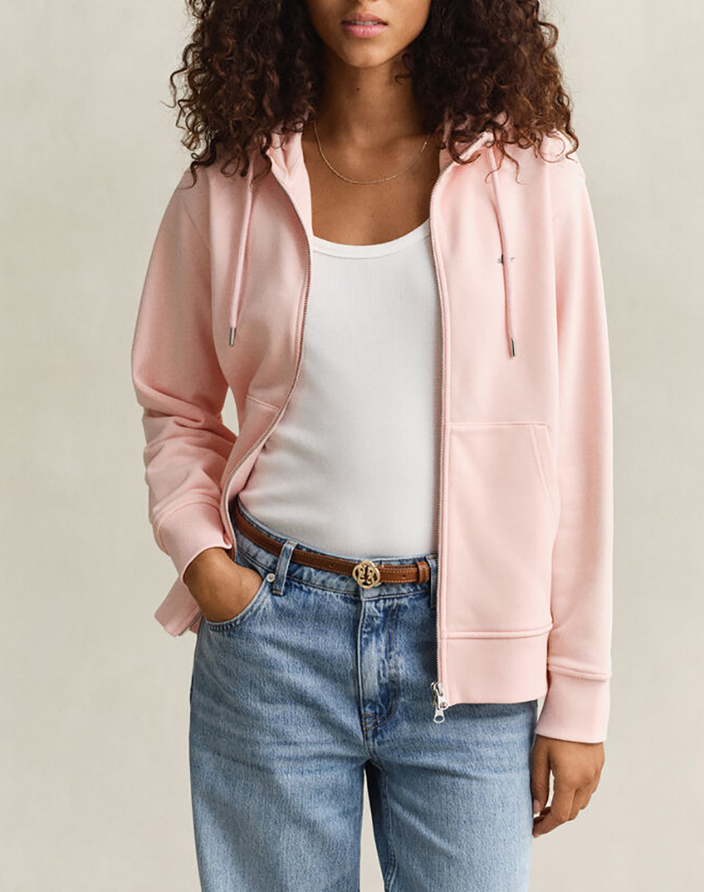 GANT ΖΑΚΕΤΑ ΦΟΥΤΕΡ SHIELD ZIP HOODIE 3GW4201412-647 LightPink