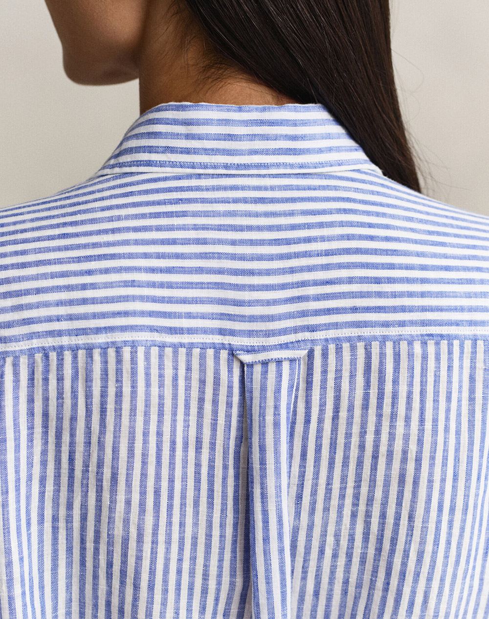 Gant Φόρεμα Striped Linen Ss Shirt Dress 3Gw4503496-417 Blue Γυναικεία ρούχα φορέματα Politikos Shop Πολιτικός