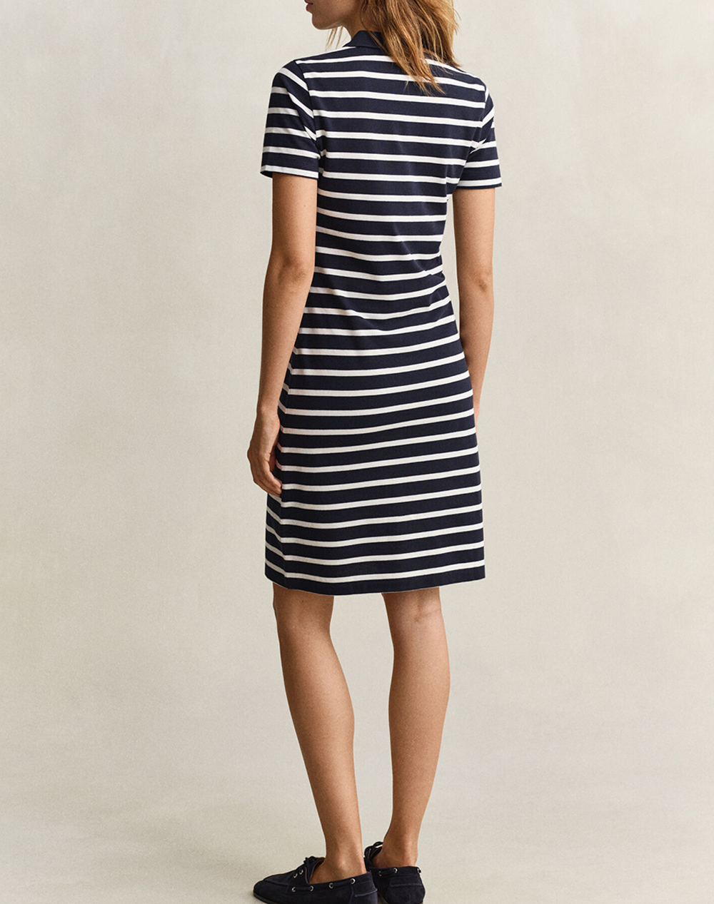 GANT ΦΟΡΕΜΑ SLIM STRIPED SS PIQUE POLO DRESS 3GW4201463-433 DarkBlue