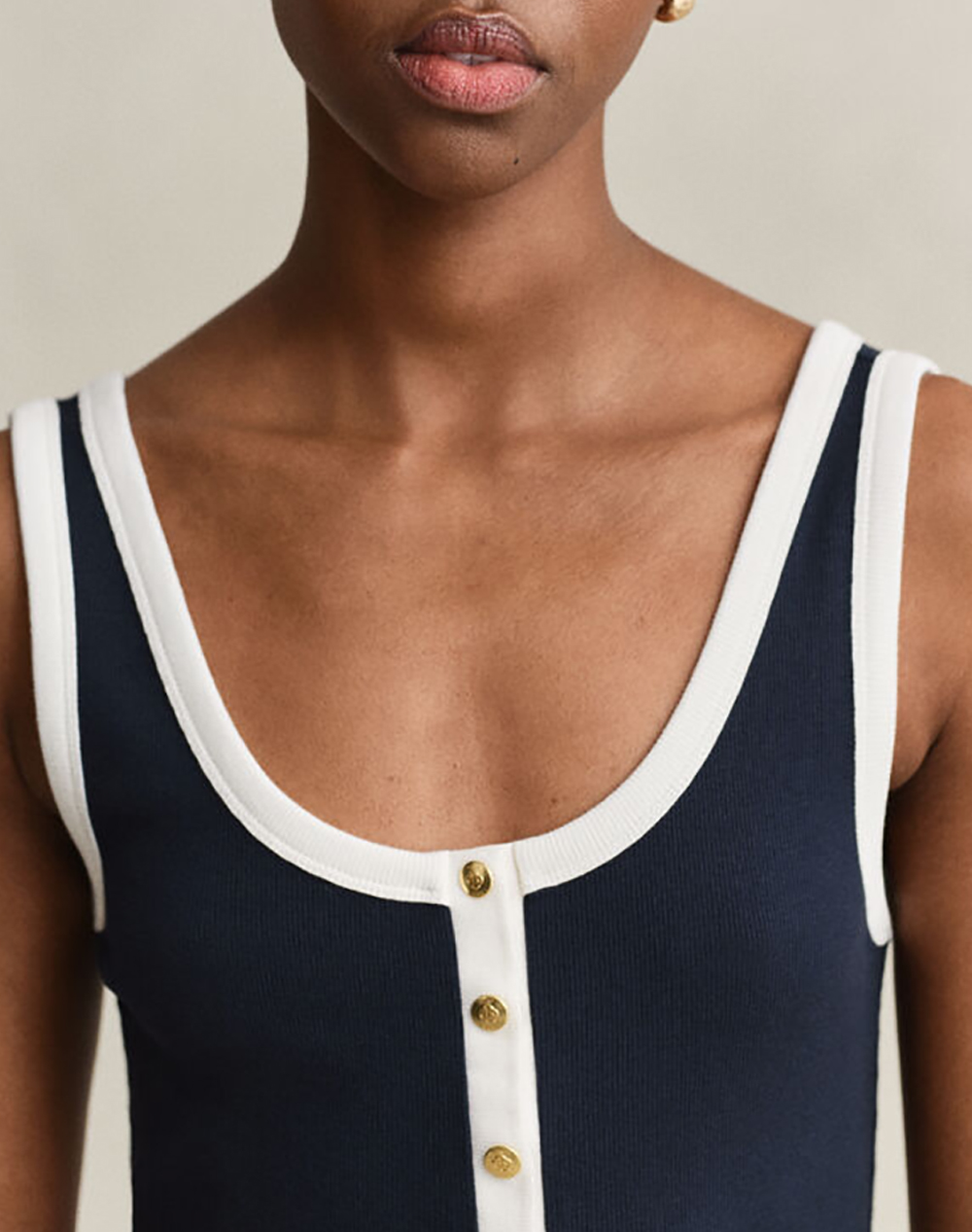 Gant Φόρεμα Contrast Color Ribbed Tank Dress 3Gw4201333-433 Darkblue Γυναικεία ρούχα φορέματα Politikos Shop Πολιτικός