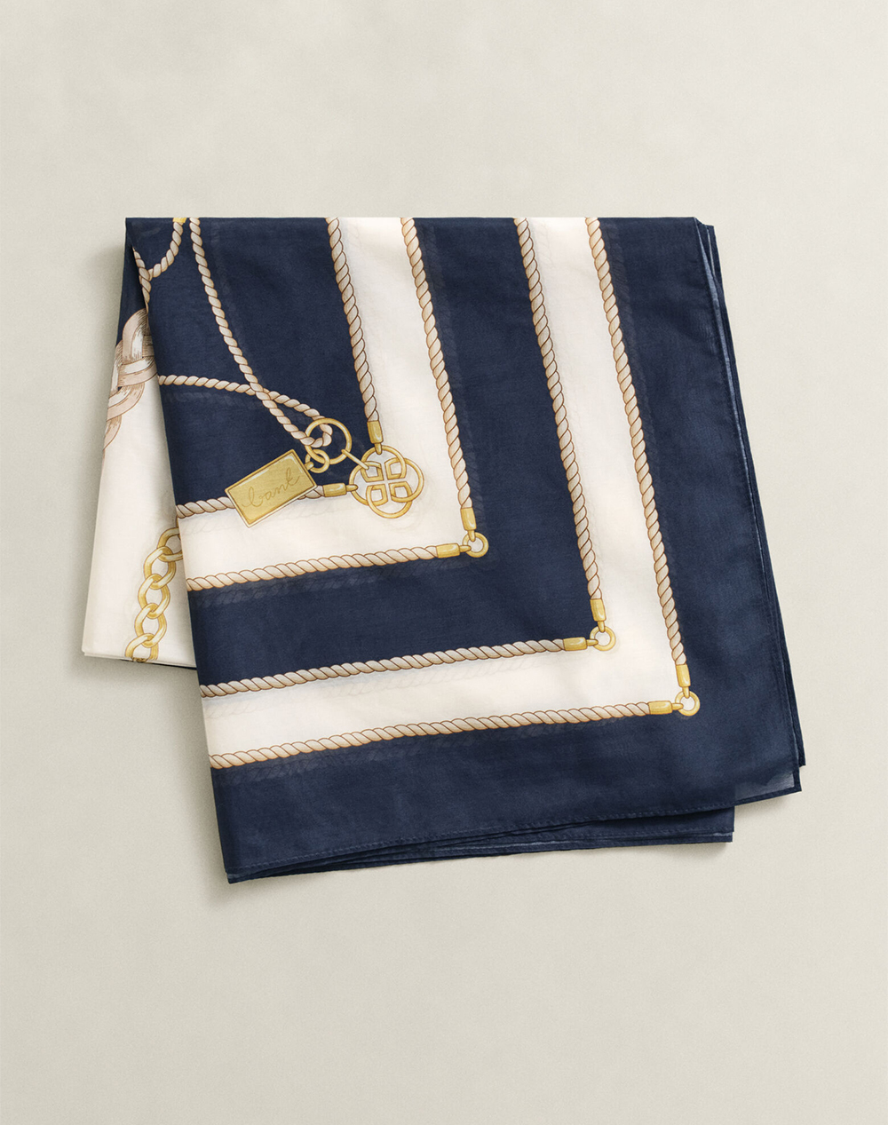 GANT ΜΑΝΤΗΛΙ CHAIN PRINT SARONG 3GW4920277-433 DarkBlue