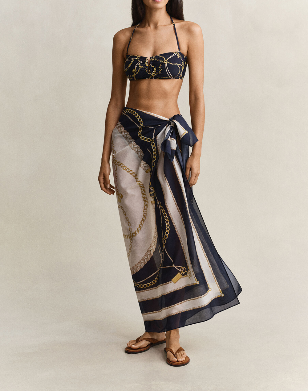 GANT ΜΑΝΤΗΛΙ CHAIN PRINT SARONG 3GW4920277-433 DarkBlue φωτογραφία